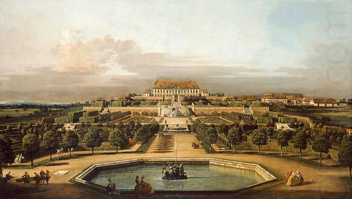 Bernardo Bellotto Das kaiserliche Lustschlob Schlobhof, Gartenseite china oil painting image